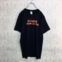 x0316 ギルダン Tシャツ 黒 L 綿100