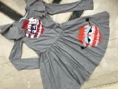 値下げ!必見!新品 ワンピース FENDIフェンディ長袖 12A 女性 XS位