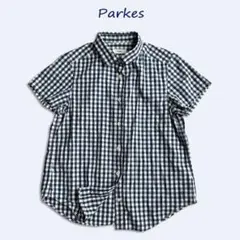【美品】parkes パークス　ギンガムチェック　シャツ　半袖