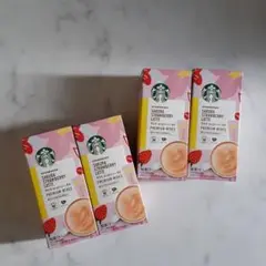 スターバックス プレミアム サクラ ストロベリーラテ 4P×4セット