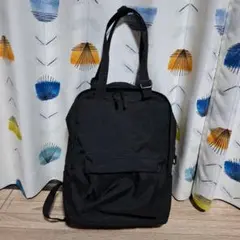 無印良品 手提げにもなるリュック ブラック