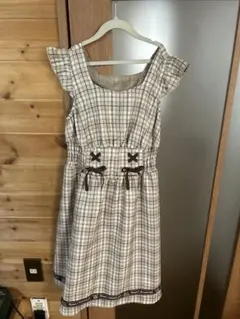 Kurumi × Amureire girl チェック柄ワンピース