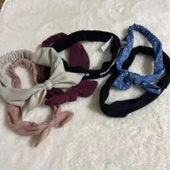 カラフルヘアバンド6個セット