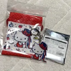 ハローキティ 50周年グッズ アクキー、巾着