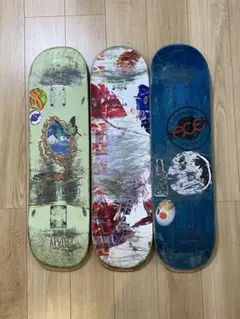 スケボー　中古デッキ　3枚セット