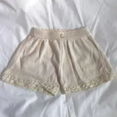 tete a tete アイボリー レース付きショートパンツ 80cm