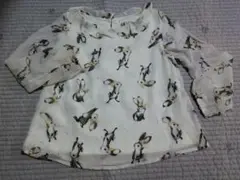 H＆M エイチアンドエム　うさぎプリント　フリル