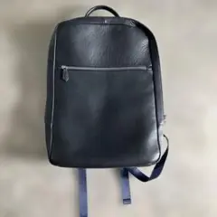 MURA　ムラ　本牛革　レザーリュック ネイビー　ビジネスリュック　美品