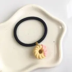 フレンチクルーラー ヘアゴム 【ストロベリー】