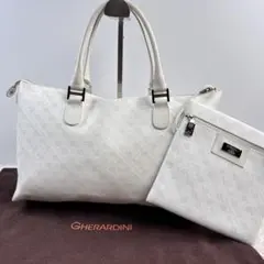 ✨美品✨GHERARDINI ゲラルディーニ ハンドバッグ ホワイト PVC