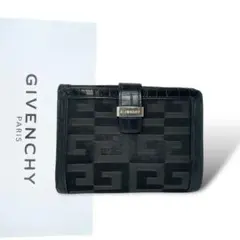 GIVENCHY コンパクト財布　4Gロゴ　キャンバス　黒