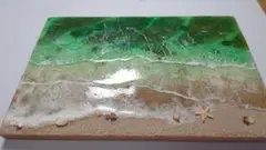 サンゴ礁と波打ち際　壁掛けアート