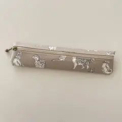 リバティ ラミネート フロントファスナーペンケース〈ミャオウ〉ソイラテ