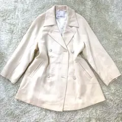 希少品 美品✨ 白タグ MAXMara ヴァージンウール ダブルコート L