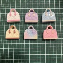 ロゴ　lv デコパーツ　6個セット