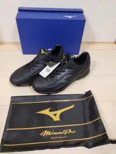 新品 ミズノ野球 ポイントスパイク ミズノプロ ドミナント 28.5箱付き