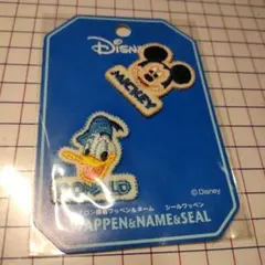 ディズニー ミッキー ドナルド ワッペンセット