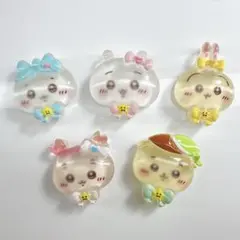 ちいかわ まじかるちいかわ デコレーションパーツ デコパーツ 5コセット