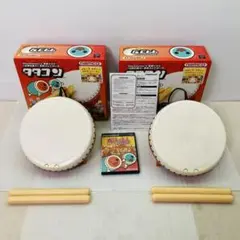 動作確認済み PS1,2 タタコン 太鼓の達人 2個セット ソフト付き ケ6