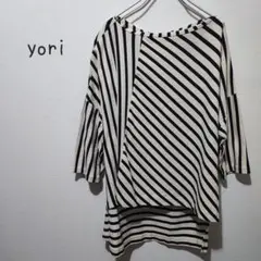★yori★ヨリ★切り替えボーダーカットソー