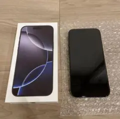 iPhone 16 ProMaxブラックチタニウム 256GB バッテリー99%