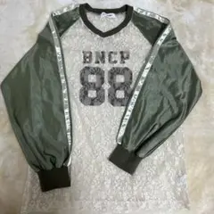 CIAOPANIC レースドッキングフットボールTee
