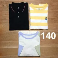 まとめ売り　ユニクロ　黒ポロシャツ　ミニオンズTシャツ黄色　ベルメゾン七分袖