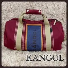 1797 KANGOL ショルダーボストンバッグ 旅行かばん 昭和レトロ ロゴ