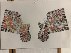 龍が如くというゲームのキャラクターの刺青の模写