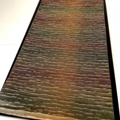 グラデーション カラフル 六通 正絹 袋帯 美品