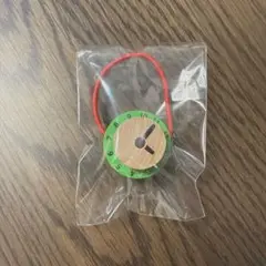 グリコおまけ 木のおもちゃ ヘアゴム 時計デザイン髪留め 子供玩具時計