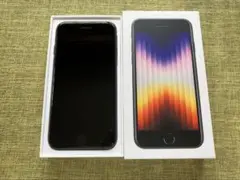本体iPhone SE (第3世代) ミッドナイト　バッテリー80%SIMフリー