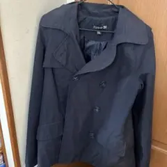 Forever 21 ブラック ダブルブレストジャケット L
