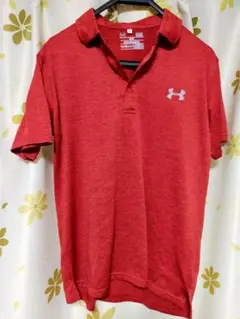 Under Armour M レッド ポロシャツ