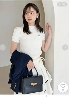 【8/25まで】SNIDEL Sustainableワンポイントニット
