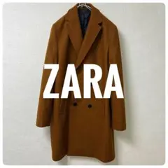 ZARA ザラ ダブルブレスト チェスターコート キャメル ブラウン Mサイズ