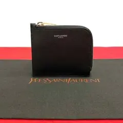 ほぼ未使用 極美品 希少 サンローランパリ ラウンドジップ 財布 ブラック