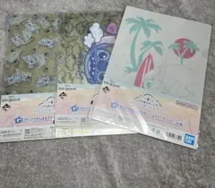 一番くじリロ&スティッチ　G賞のんびりがんばるステーショナリーアソート3個セット