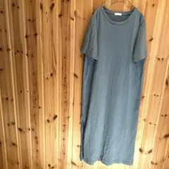 【ローリーズファーム】ワンピース　半袖　サイドスリット入　綿100％