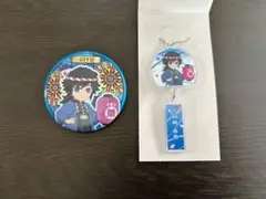 イオン　鬼滅の刃　冨岡義勇　アクリルキーホルダー　缶バッジ　2点