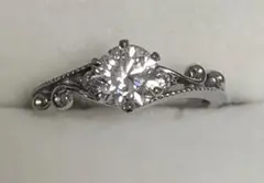 結婚指輪 ダイヤモンドリング イニシャル入り