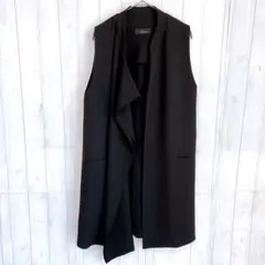 レキップ 美品 タグ付き ロングジレ 定価46000円 M 体型カバー 高級感