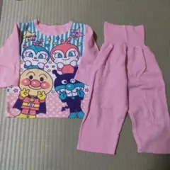 アンパンマン 冬パジャマ 100cm ピンク