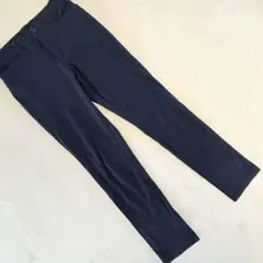 ミッシェルクラン ストレッチスリムパンツ シンプル ネイビー M レディース