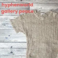 【ehyphenworldgallerypeace】レディース半袖ニットFリボン