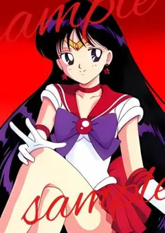 A4　ポスター セーラーマーズ　火野レイ　美少女　ファンアート