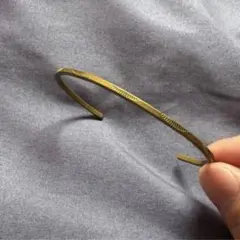 ゴールド バングル　ハンドメイド