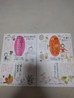 明日の元気のつくり方&美肌をつくる朝と夜のスキンケア ２冊セット