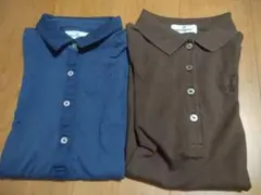 Munsingwear 半袖ポロシャツ 青 茶色 セット レディース サイズM