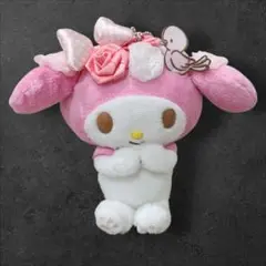 マイメロディ ぬいぐるみ マスコット ピンク リボン バラ 小鳥 サンリオ